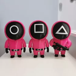 Squid Game Chibi Pink Solider