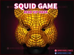 Squid Game Mask - Bear Vip Mask for Cosplay