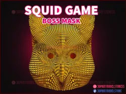 Squid Game Mask - Boss Mask - Owl Mask for Cosplay