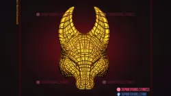 Squid Game Mask - Fox Vip Mask - Kitsune Mask for Cosplay