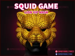 Squid Game Mask - Squid Game Lion Vip Mask for Cosplay