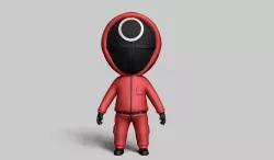 Squid Game Soldier Mask Circle
