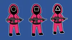 Squid Game Soldiers Keyrings