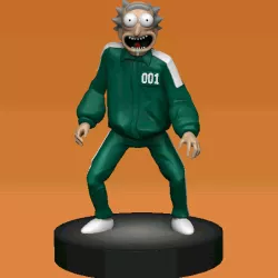 Squid Game Squid Game Netflix Rick Sanchez Rick and Morty fan art