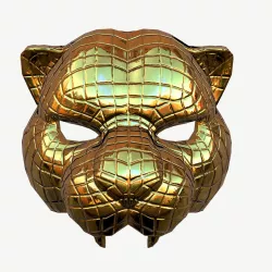Squid game Tiger mask VIP 3D model Low-poly 3D model