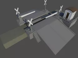 Straight level crossing, for Bachmann EZ Track