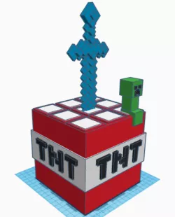 table centerpiece of MINECRAFT