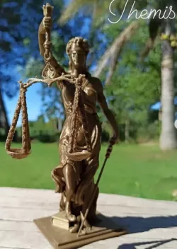 Themis, justice goddess statue