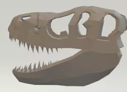 Trex low poly Skull