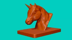 Unicorn Bust