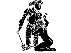 Unlocking a Knight - Printed Drawing