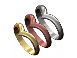 V crown chevron band 3D print model