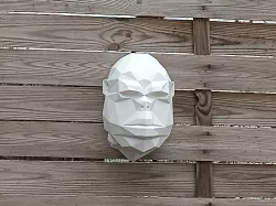 Wall decoration origami gorilla