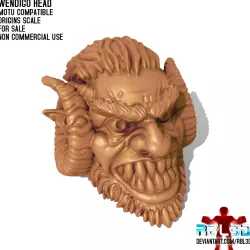 Wendigo Head for Motu Origins.