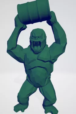 Wild Kong with barrel (CUT VERSION)