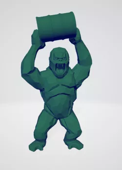 Wild Kong with barrel