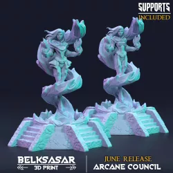 Wizard Azari Flameheart Normal and Nude