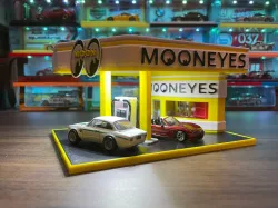 1/64 Generic Petrol Station (Plain & Mooneyes Variant Included)