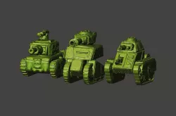 15mm Scale Ork / Orc Tanks