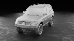 2012 Mitsubishi Pajero TR4 stl for 3D printing 3D print model