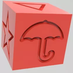 20mm Calibration cube - Squid game V2
