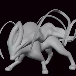 245- Suicune Pokemon Figure