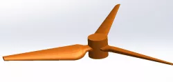 3-bladed propeller
