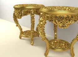 3d cnc file of  3 tables