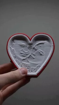 3d night light with photo
