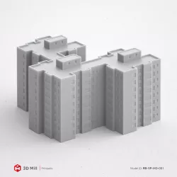 3D Print miniature building RB-SP-MD-001