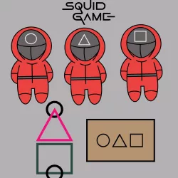 5 SET SQUID GAME COOKIES CUTTER - SQUID GAME CUTTERS