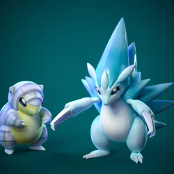 Alolan Sandshrew and Sandslash