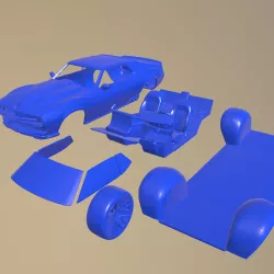 AMC Ringbrothers Javelin Defiant 1972 Printable Car In Separate Parts