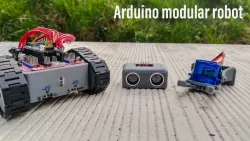 Arduino bluetooth controlled modular robot