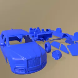 Aurus Senat 4123 Sedan Guard 2018 Printable Car With Separate Parts