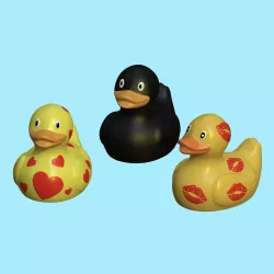 Bath ducks : 3 models