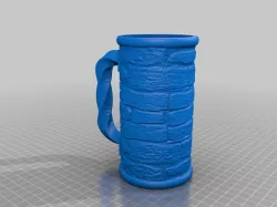 Block Wall mug twist handle