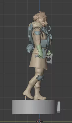 Bloodhound with axe