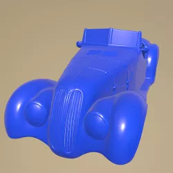 BMW 328 roadster 1936 printable car body