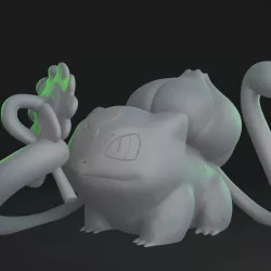 Bulbasaur and Flower 3D print model