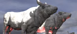 Bull sculpture 2 designs