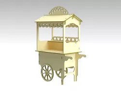 Candy Cart Model For Laser Cut or CNC Router