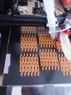 cap visor support clips