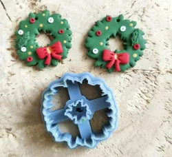 Christmas Wreath - Polymer Cutter (Clay Cutter)