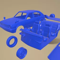 Civic Mk2 1979 Printable Car In Separate Parts