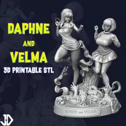 Classic Daphne and Velma - 3D Printable STL