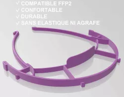 covid19 FFP2-compatible protective visor