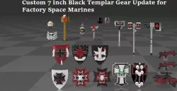 Custom 7 inch Black Templar Gear part 2