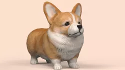 Cute Corgi STL and VRML