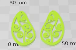 Cute elegant leaf earrings